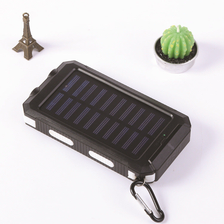 Solar-powered power bank with robust design and integrated fast charging function Stornfield