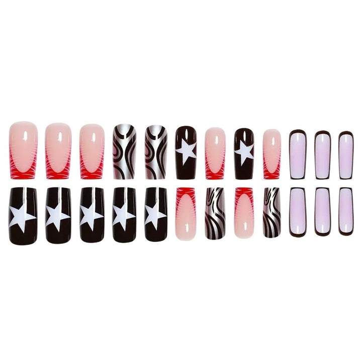Graphic Artistic Press-On Nail Set Stornfield