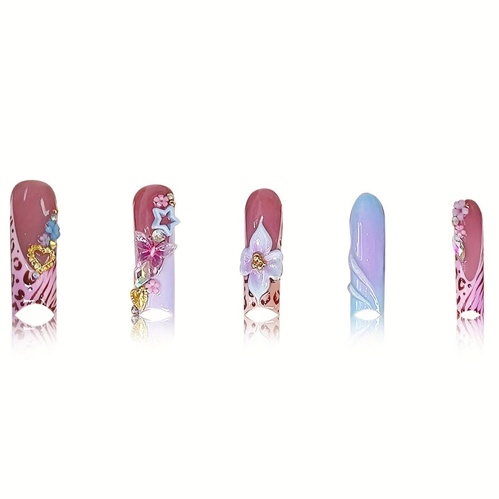 Decorative Press-On Nail Set Stornfield