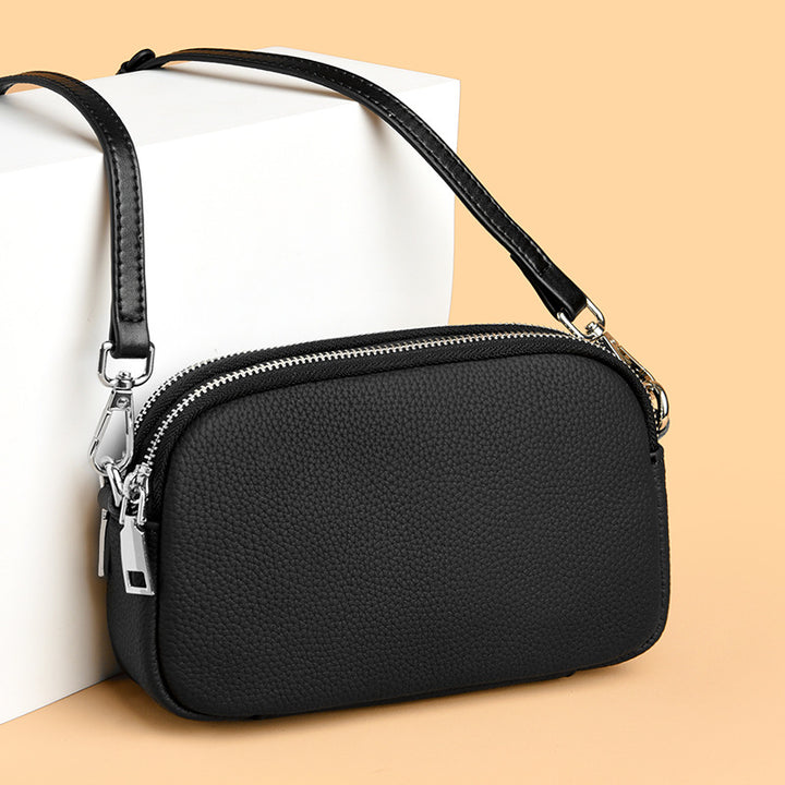 Textured Vegan Leather Crossbody Bag Stornfield