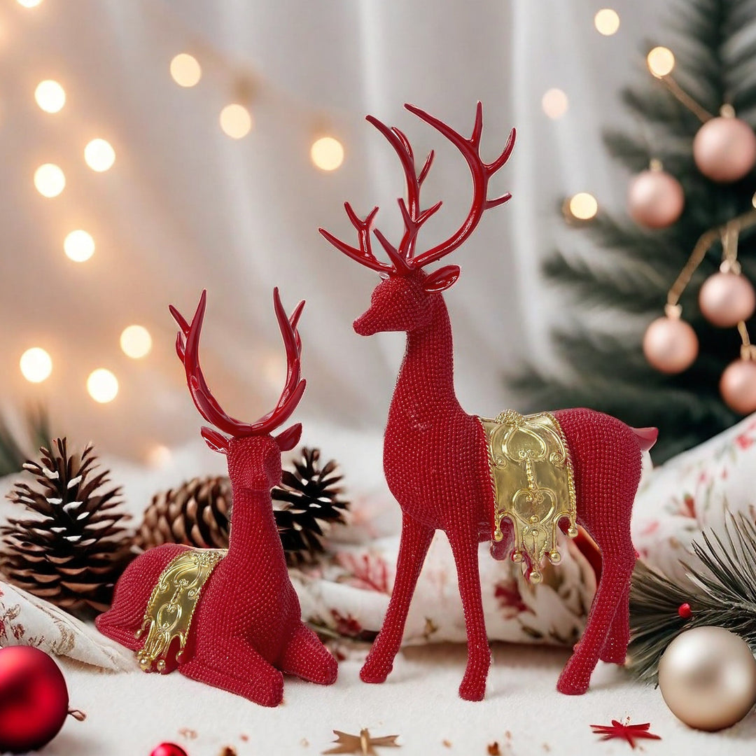 Elegant decorative figure of a majestic red deer Stornfield