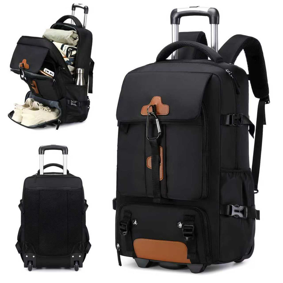 Multi-Compartment Rolling Backpack