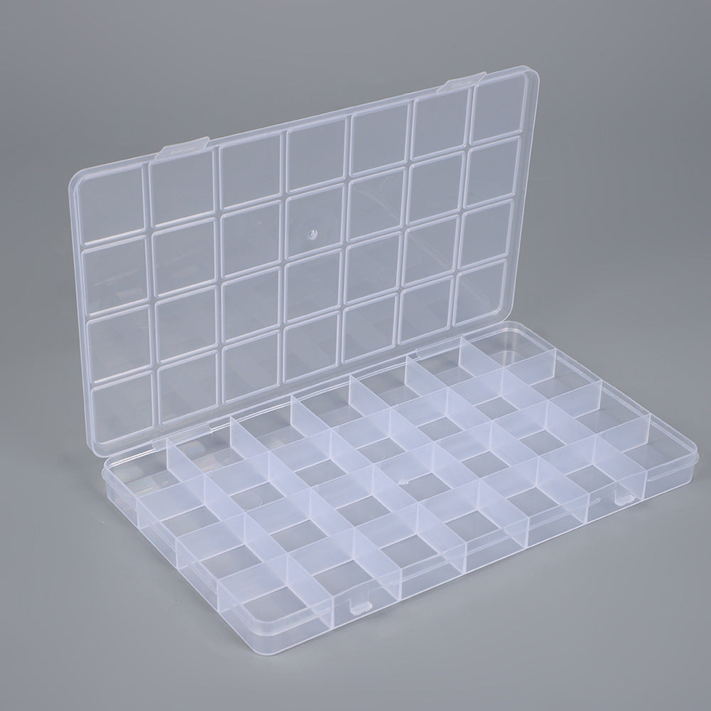 Transparent Multi-Compartment Storage Organizer Box Stornfield