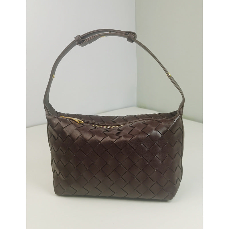 Woven Leather Satchel Bag Stornfield