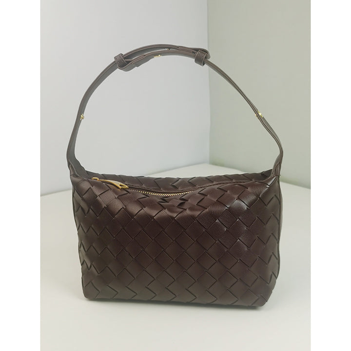 Woven Leather Satchel Bag Stornfield