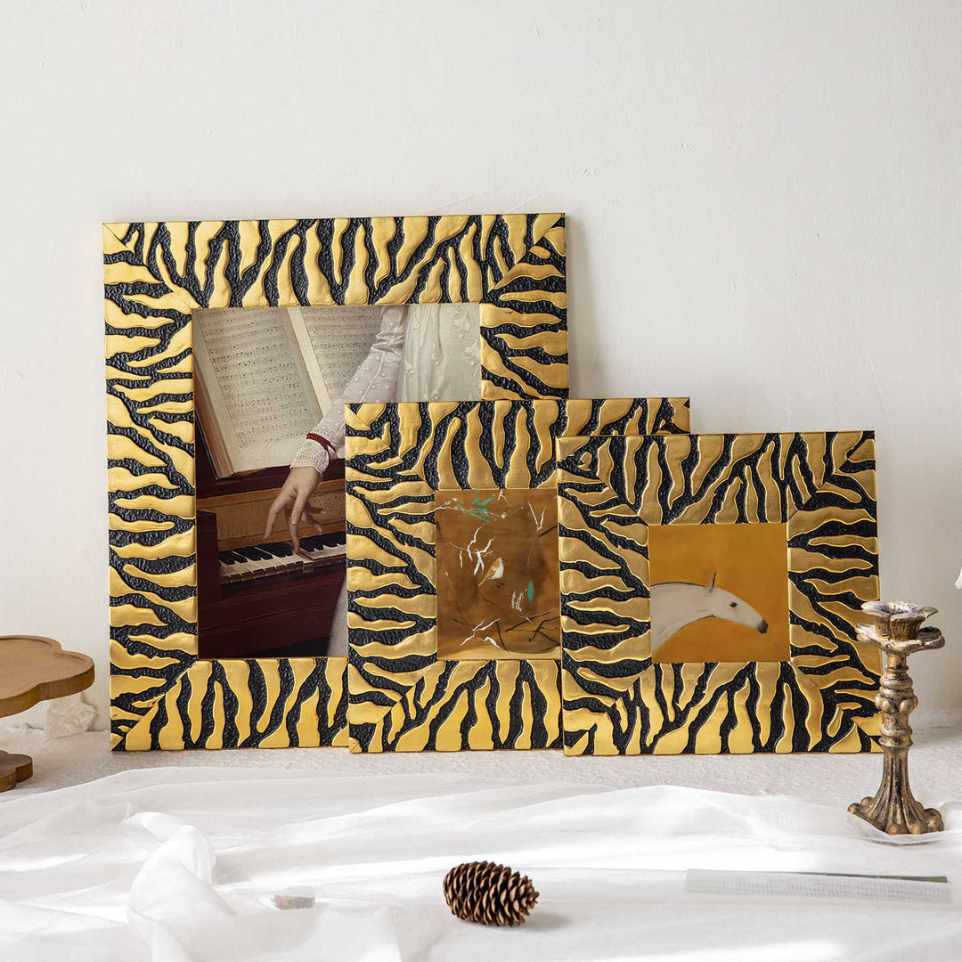 Artistic Tiger Stripe Picture Frame