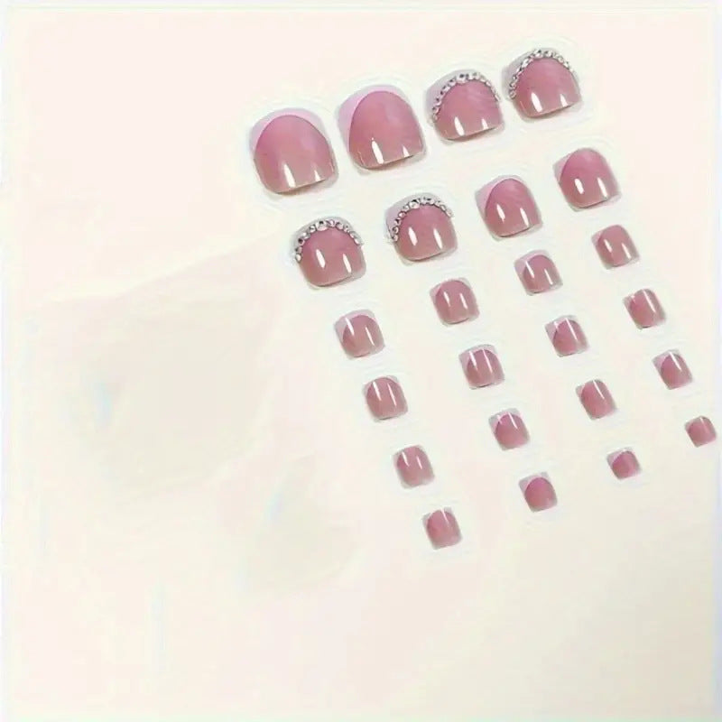 Elegant Rhinestone-Accented Pedicure Stornfield