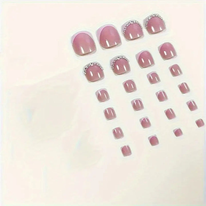 Elegant Rhinestone-Accented Pedicure Stornfield