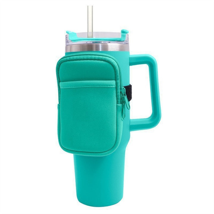 Unisex cup holder with practical pocket Stornfield