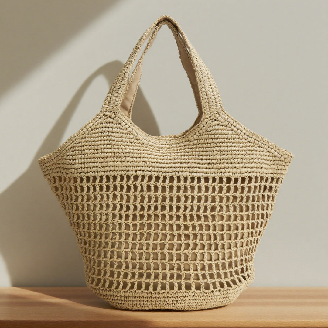 Spacious market bag made of natural material Stornfield