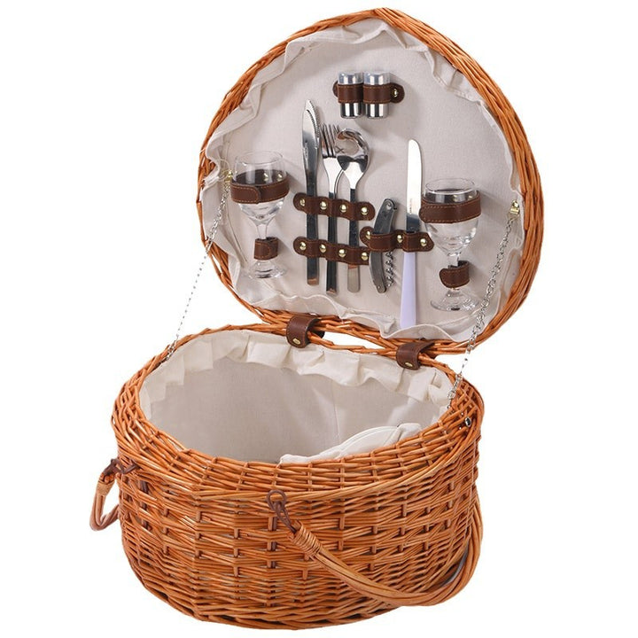 Women Handcrafted Basket with Practical Lid Stornfield