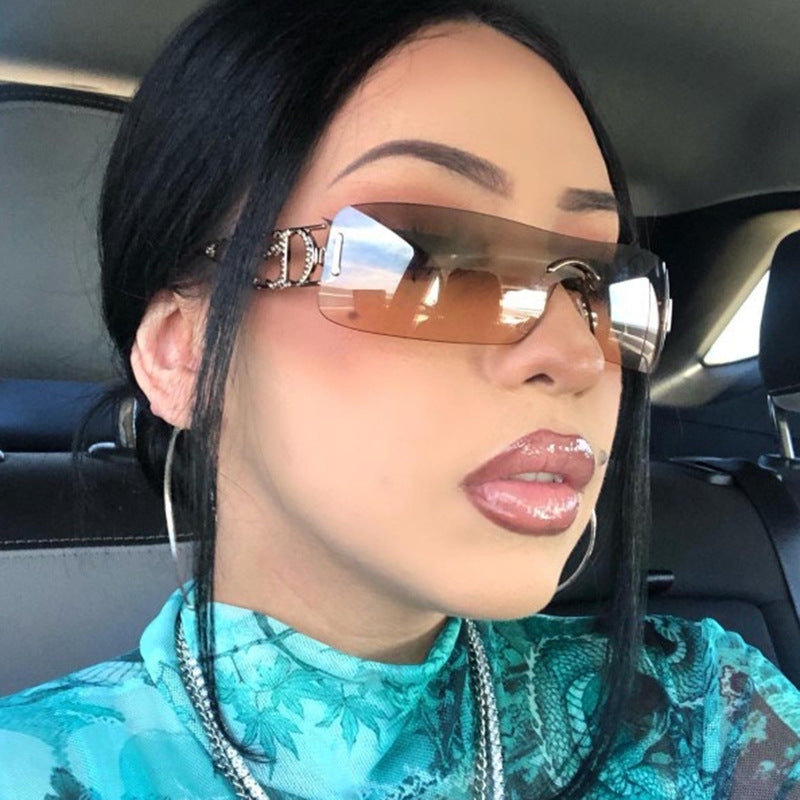 Women's futuristic Shield sunglasses with unique Stornfield frame