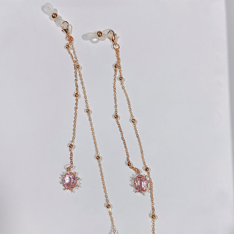 Noble jewelry necklace with sparkling crystals Stornfield