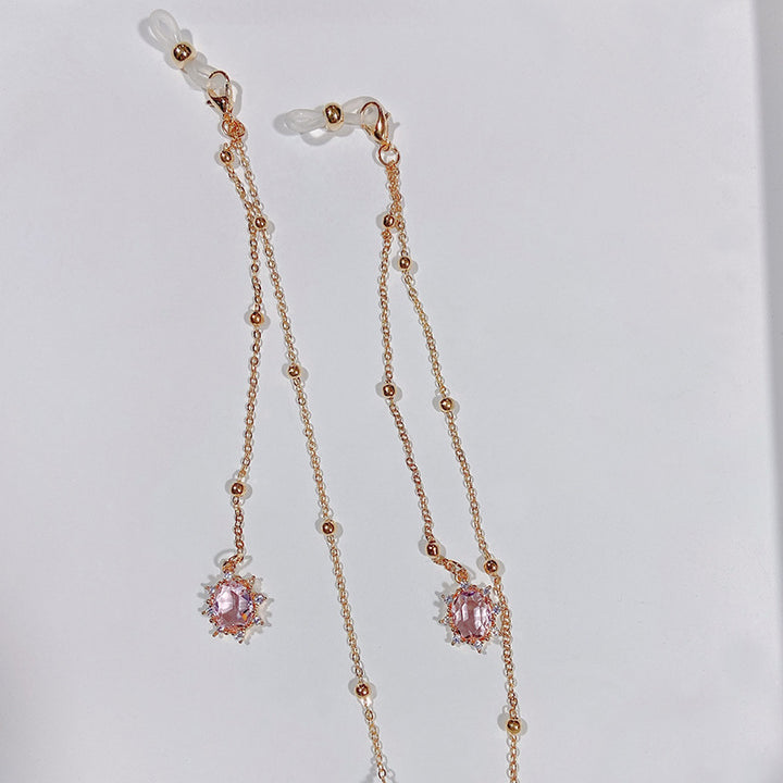 Noble jewelry necklace with sparkling crystals Stornfield