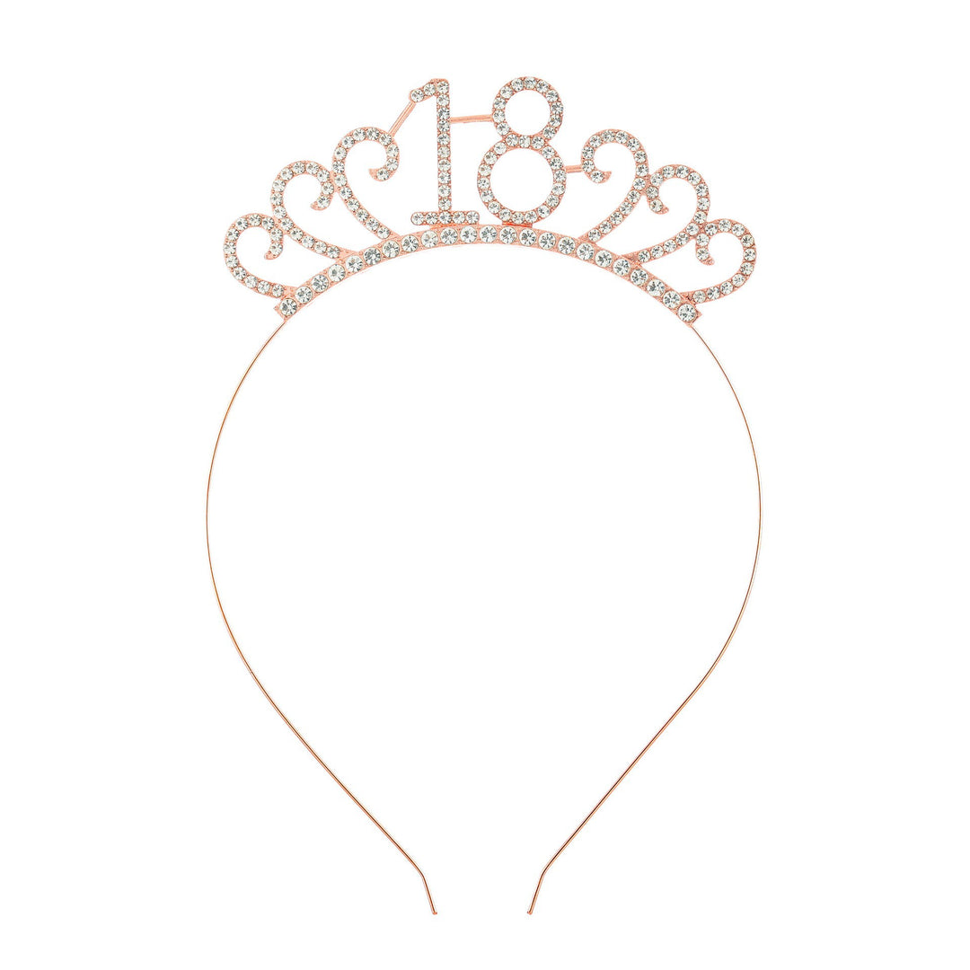 Ladies Crystal Tiara with Custom Designed Number Motif Stornfield