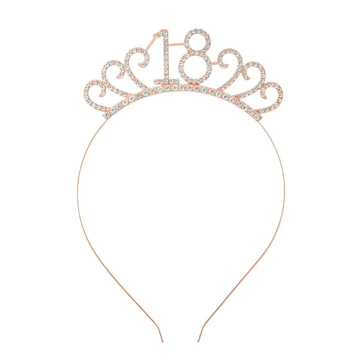 Ladies Crystal Tiara with Custom Designed Number Motif Stornfield