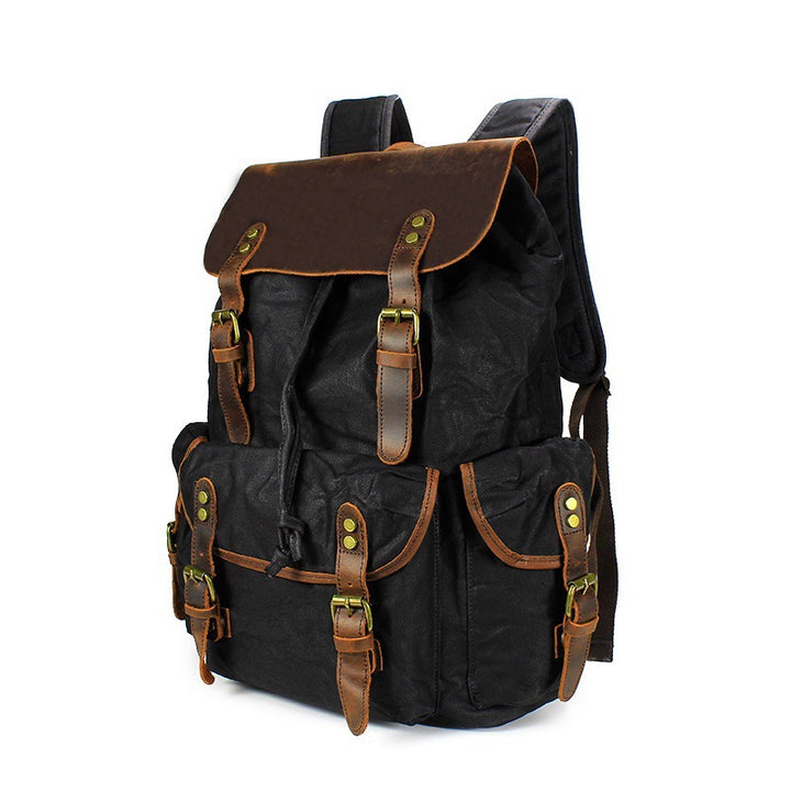 Rustic hiking backpack with multiple outer pockets Stornfield