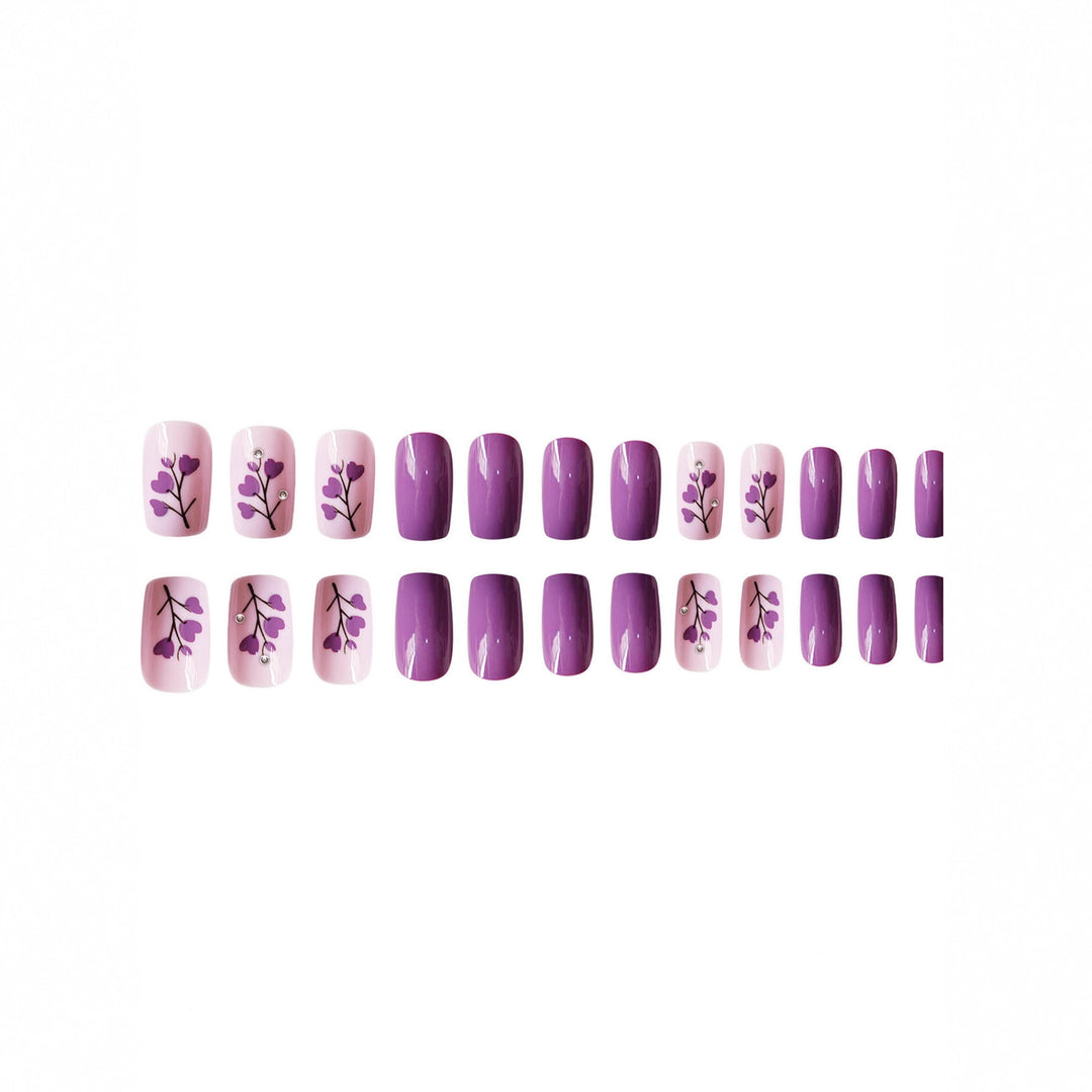 Floral Print Press-On Nail Art Stornfield