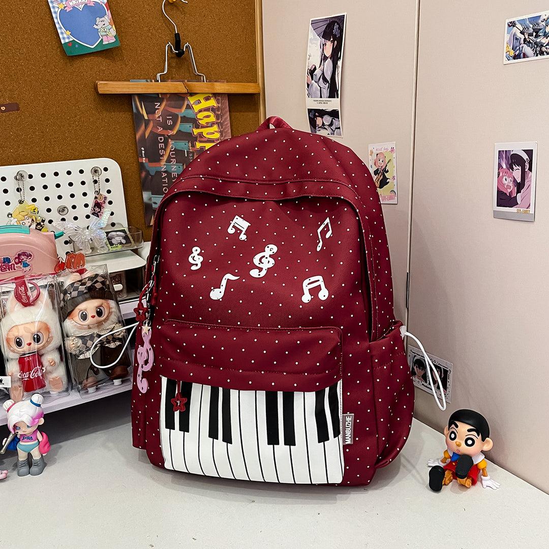 Musical-Themed Graphic Backpack Stornfield