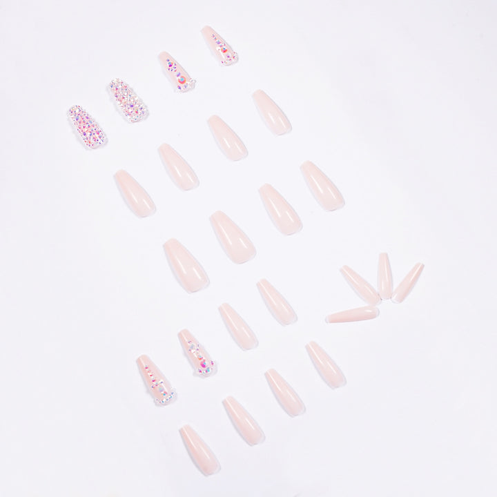 Glamorous nail extensions with rhinestone accents Stornfield