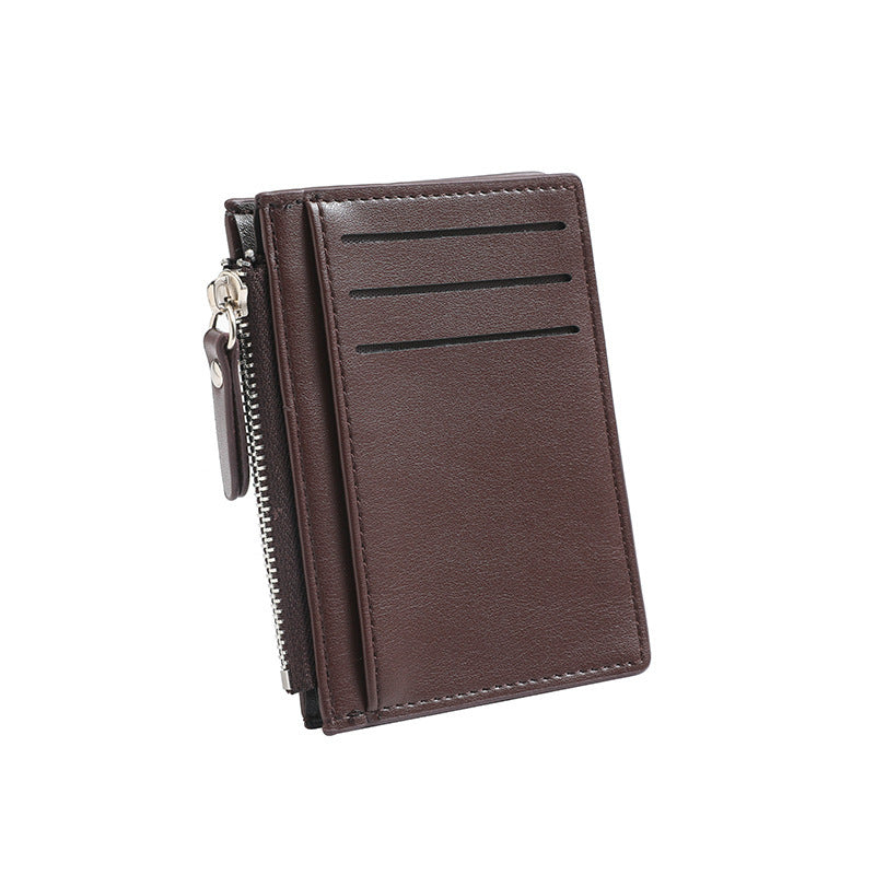 Compact Zippered Leather Cardholder Stornfield