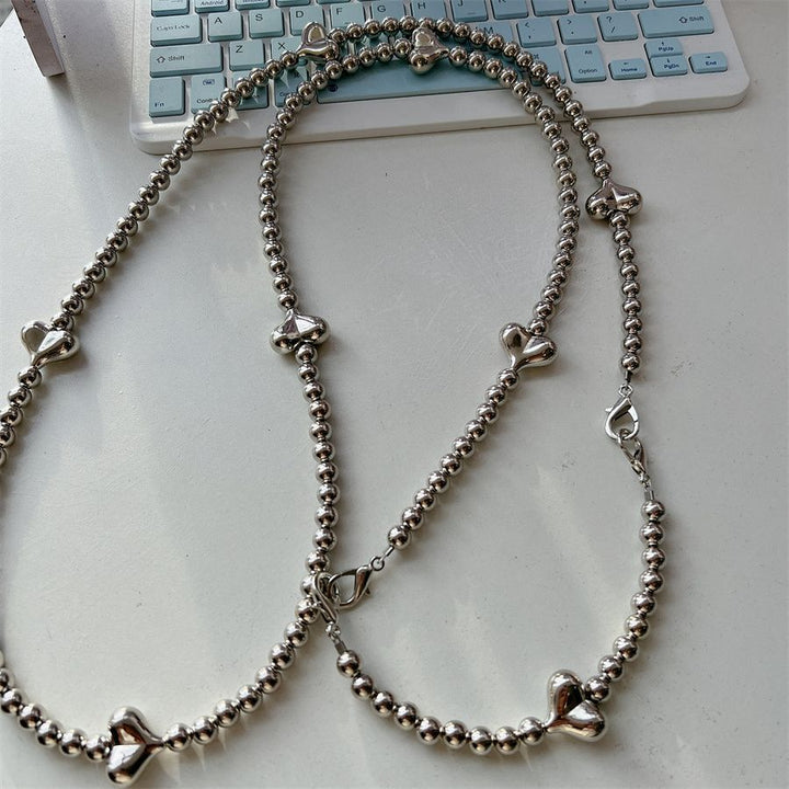 Stylish Heart-Accent Beaded Eyewear Chain Stornfield