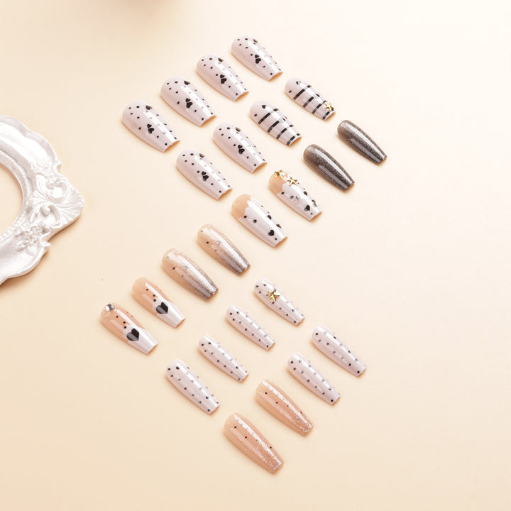 Rhinestone-Embellished Press-On Nail Set Stornfield