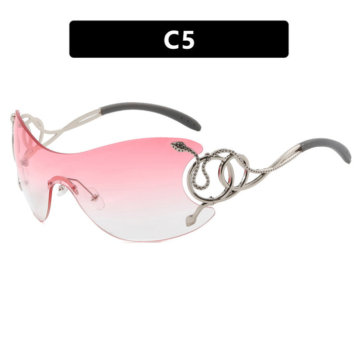 Women’s futuristic sunglasses with playful design Stornfield