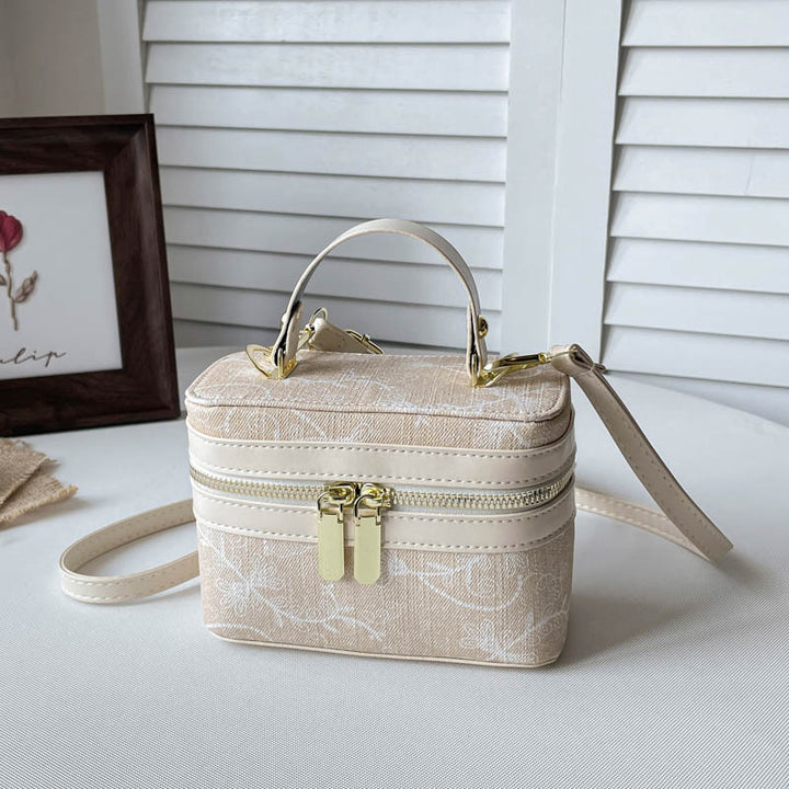 Floral Embellished Cosmetic Bag