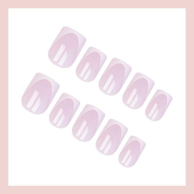 Artificial Nail Set with Elegant French Tip Design Stornfield