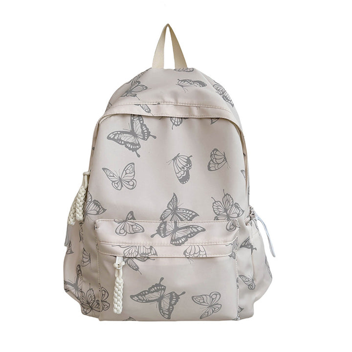 Elegant Butterfly Print Backpack Stornfield