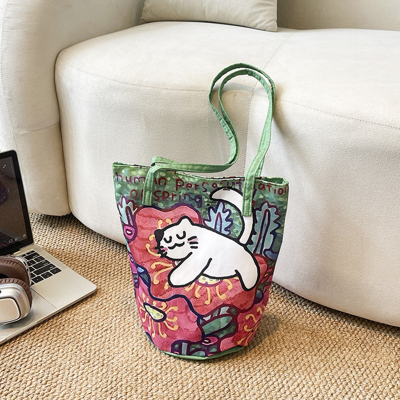 Fun Artistic Cat-Themed Tote Bag Stornfield