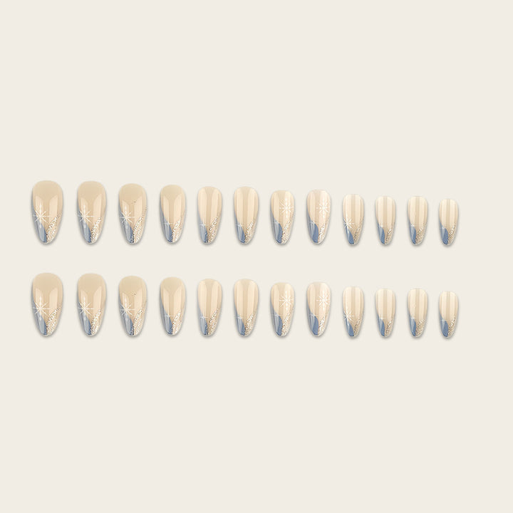 Artistic nail embellishment with snowflake accents Stornfield