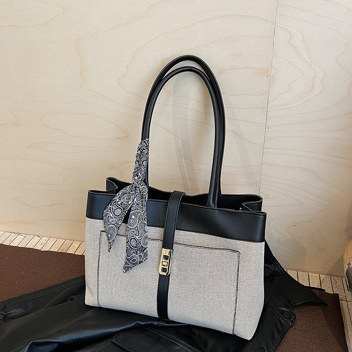Elegant Multi-Pocket Handheld Tote Bag