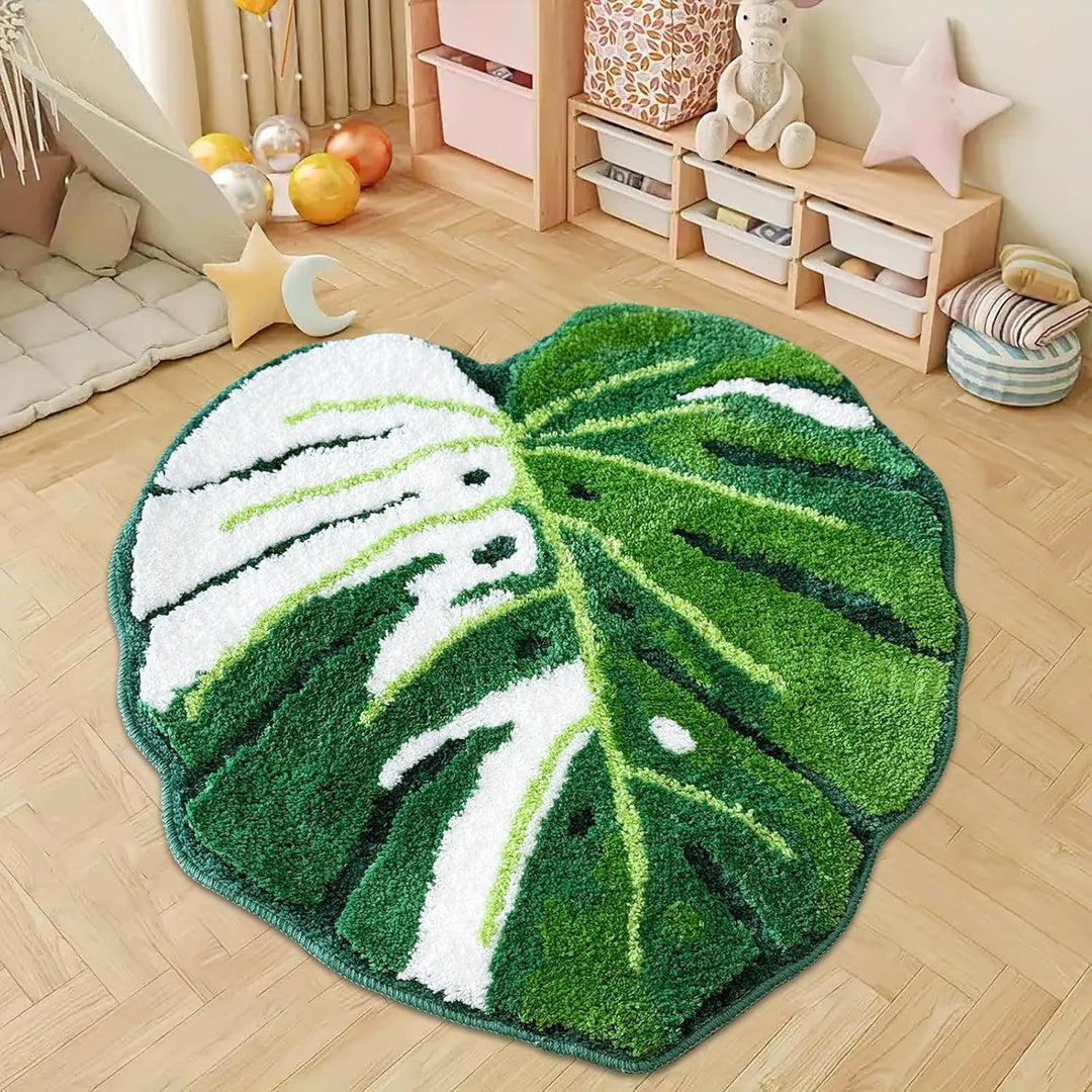 Monstera Leaf Shaped Area Rug Stornfield