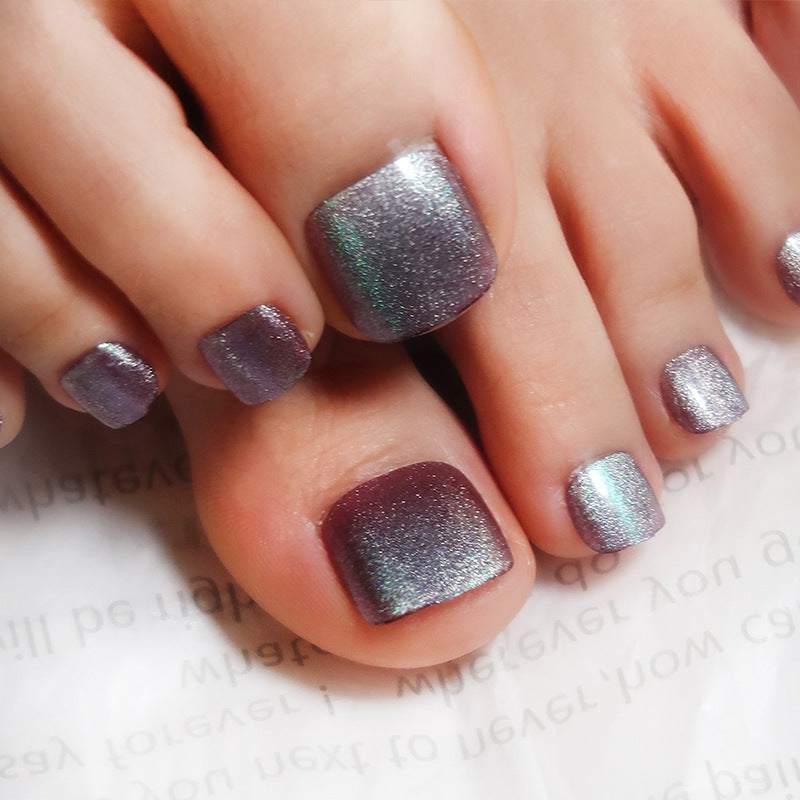 Shiny toenail art Stornfield