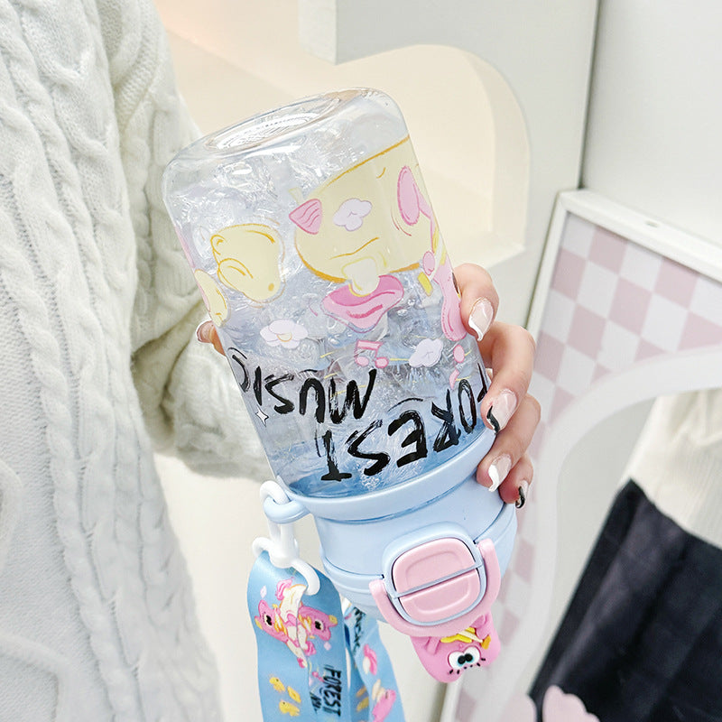 Ladies Insulated Water Bottle with Interactive Animal Head Lid Stornfield