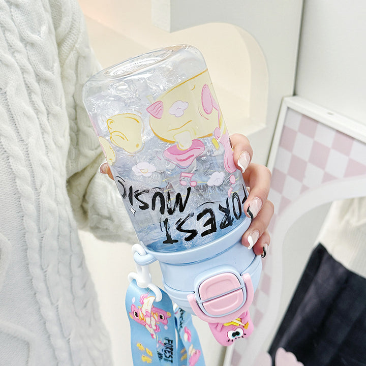 Ladies Insulated Water Bottle with Interactive Animal Head Lid Stornfield