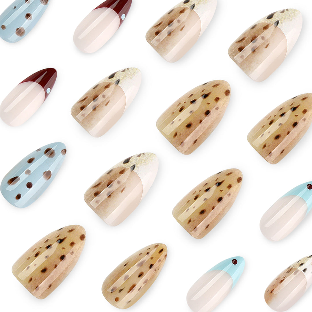 Artful stiletto nails with modern animal motif Stornfield