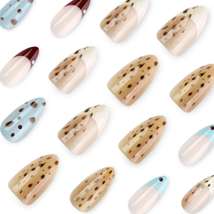 Artful stiletto nails with modern animal motif Stornfield