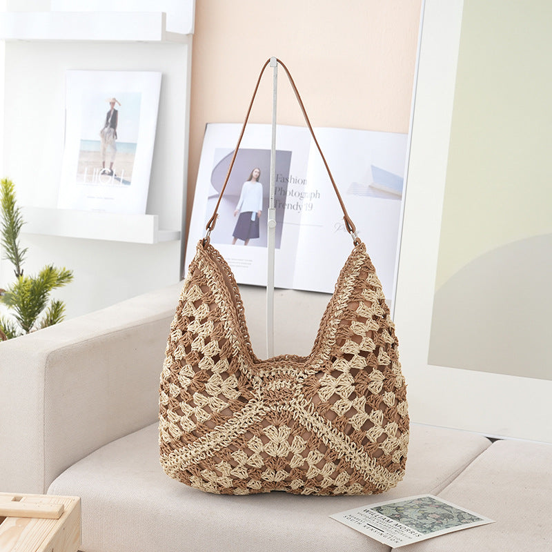 Handmade shoulder bag made from natural materials Stornfield