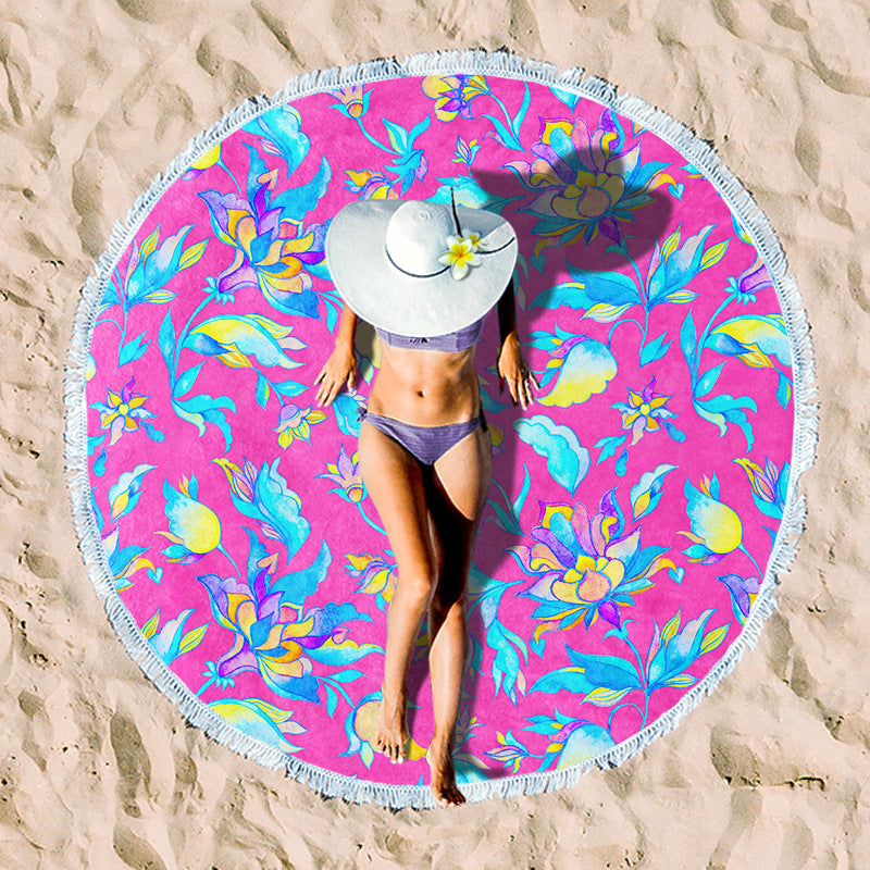 Rundstrand towel with unique sunset design Stornfield