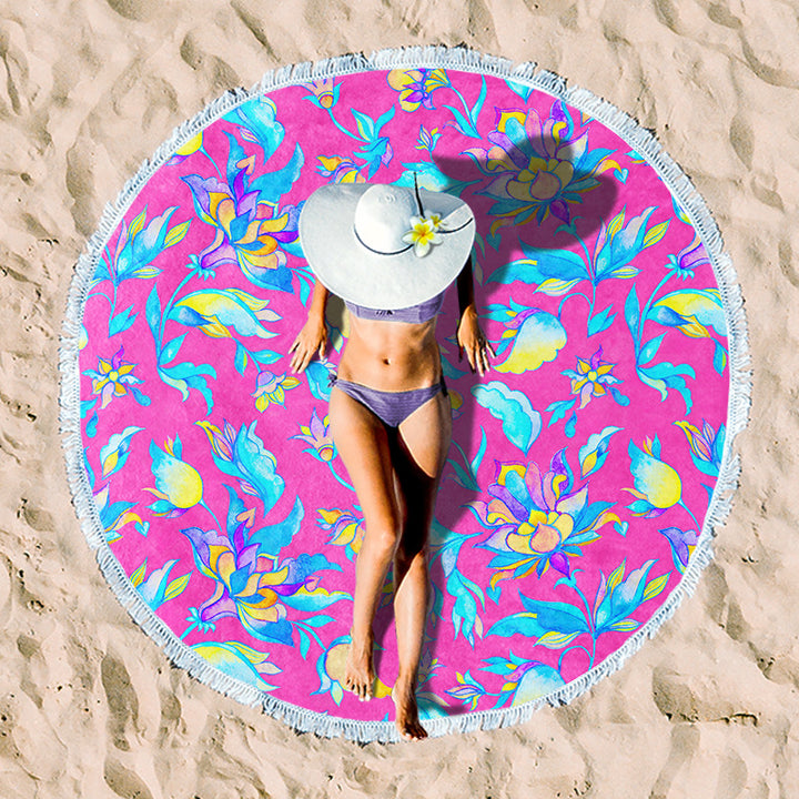 Rundstrand towel with unique sunset design Stornfield