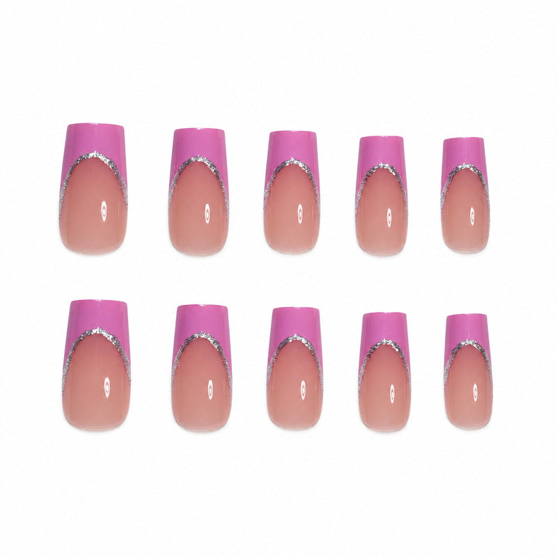 Premium Artificial Nail Set with Elegant Decoration Stornfield
