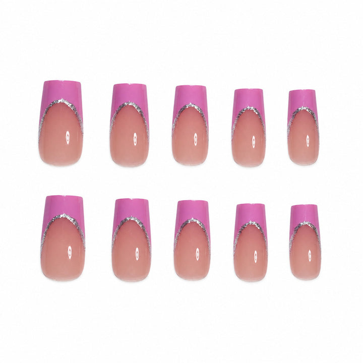 Premium Artificial Nail Set with Elegant Decoration Stornfield
