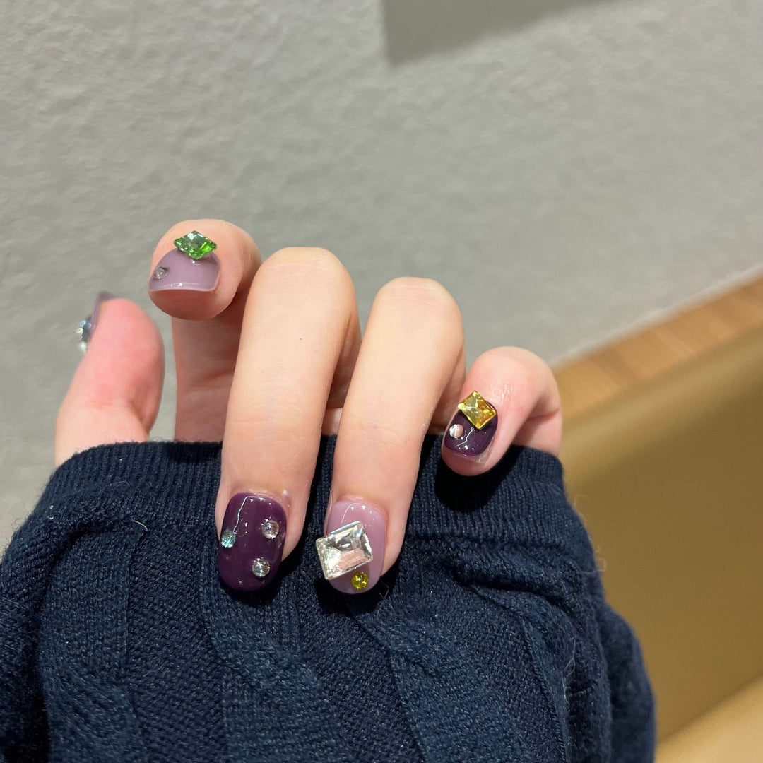 Reusable Gemstone Press-On Nail Art Stornfield