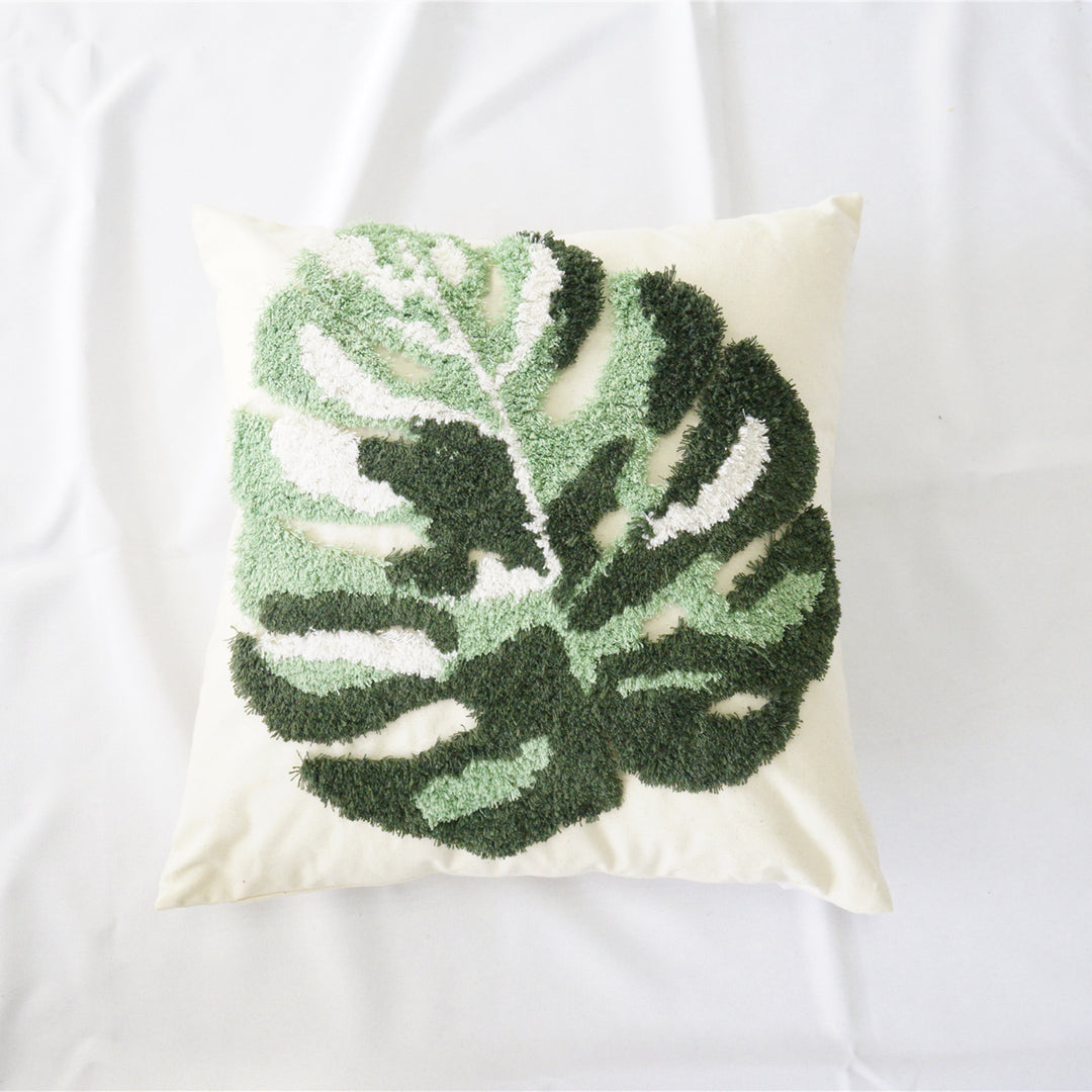 Decorative Leaves Pattern Cushion