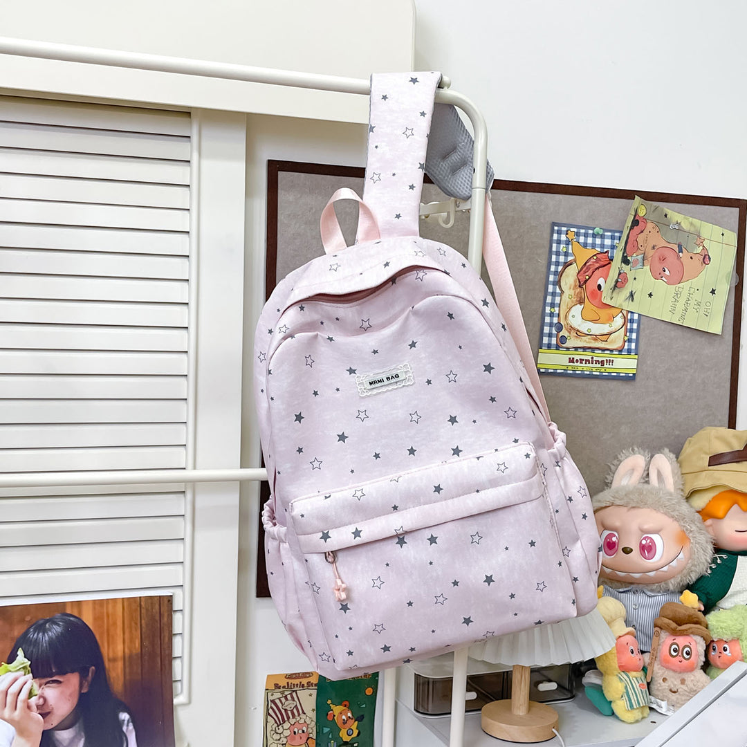 Star-Patterned Casual Backpack Stornfield