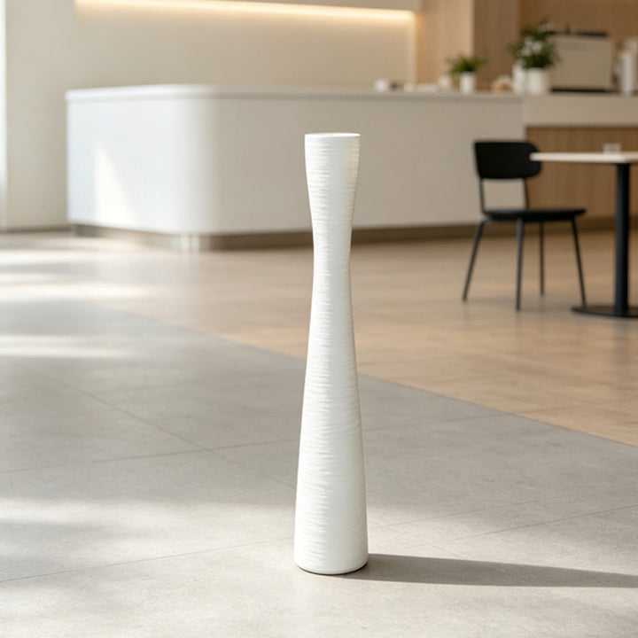 Tall Vertical Ribbed Decorative Vase Stornfeild