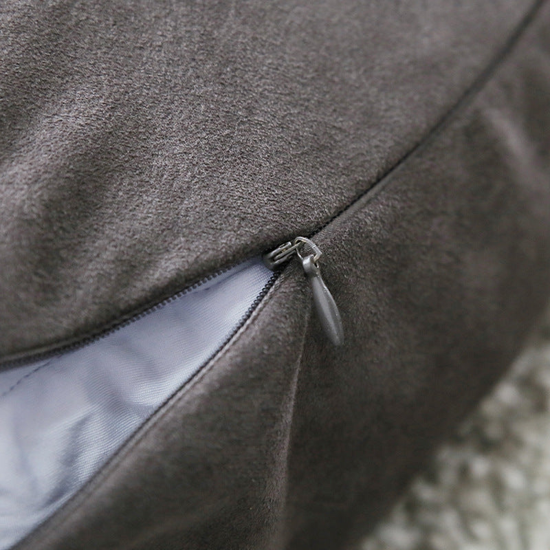 Floor cushion pouf with shape-stable filling and removable cover